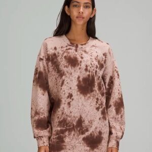 Lululemon Perfectly Oversized Crew Marble Dye Silky French Press Size: 6